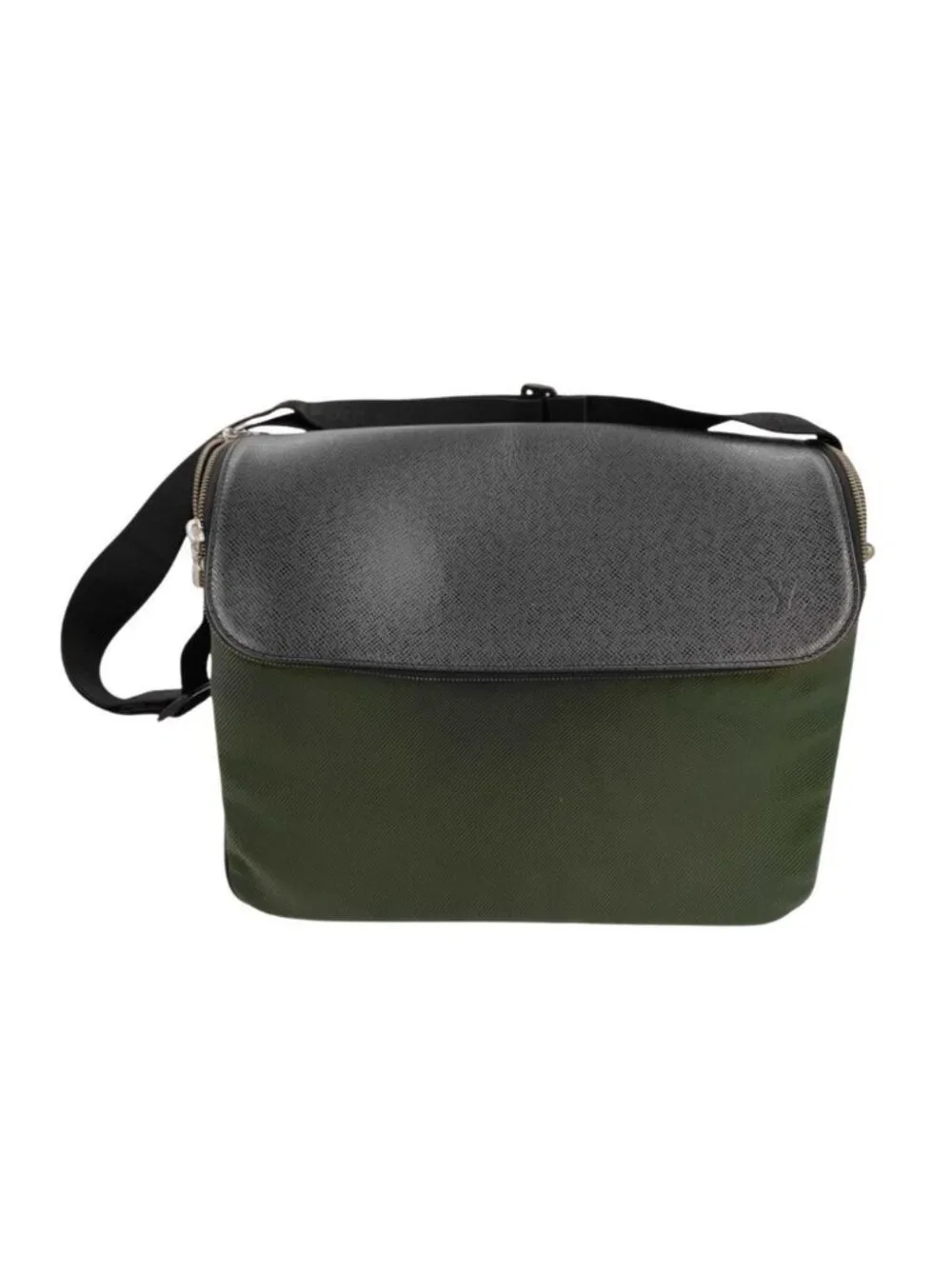 Louis Vuitton Shoulder Bag Taiga Ardoise Silver